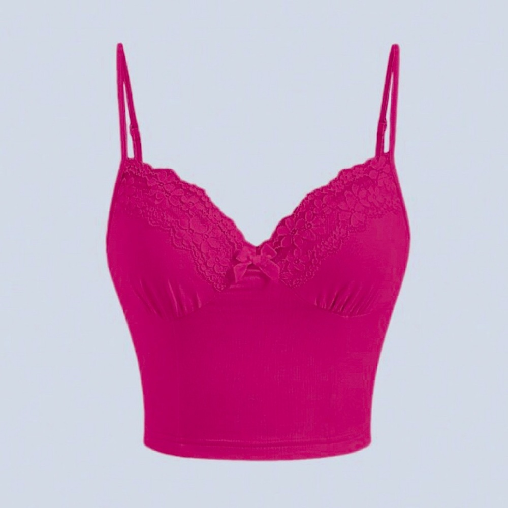 2 SHEIN Lace Cami Tops